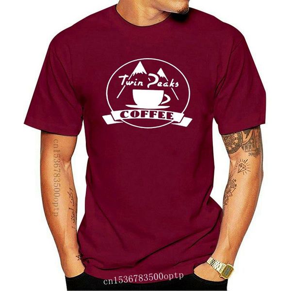 

men's t-shirts peaks twin coffee t shirt, White;black