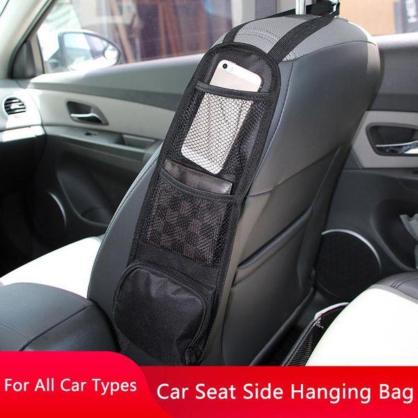 

car organizer qhcp seat storage bag side hanging bags mesh stowing tidying for small items useful cars interior accessories