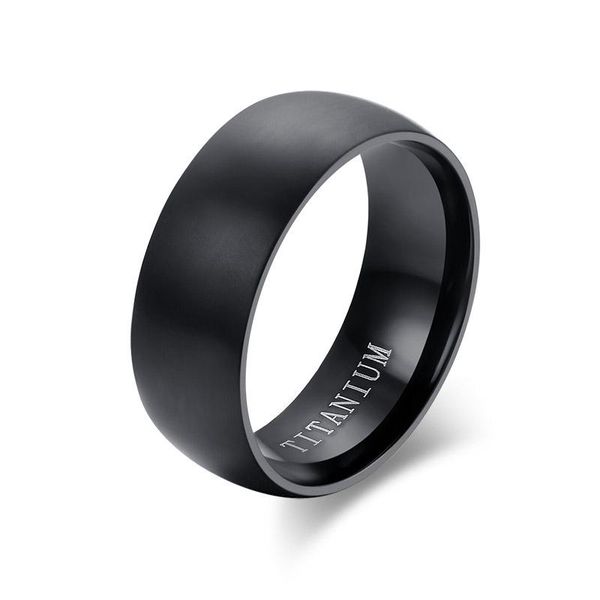 

cluster rings letapi 2021 titanium for men 8mm cool black male ring wedding engagement jewelry, Golden;silver