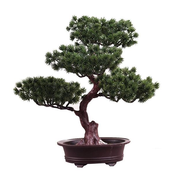 

simulation potted plant decorative bonsai home office pine tree gift diy ornament lifelike artificial garden supplies flowers & wreaths