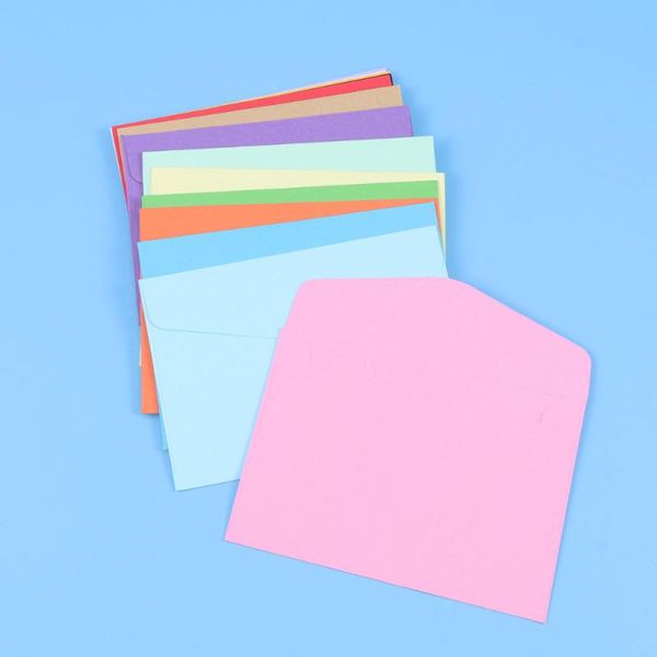 

140pcs mini envelopes candy colors blank stationery gift color post po letter for office wrap