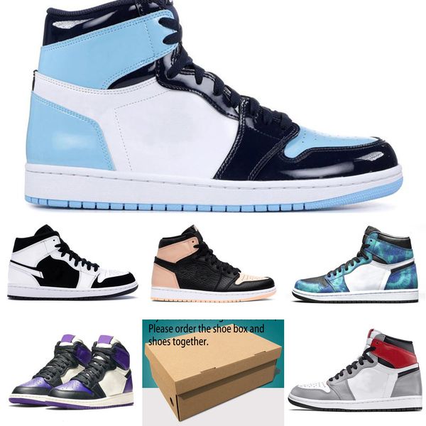 

factory version 1 storm blue varsity red designer basketball shoes mens trainers new 2019 genuine leather sneakers without box 144qtq