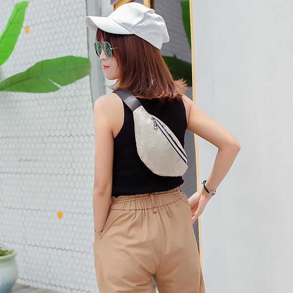 

fashion women bling sequins shoulder bag messenger chest sl waist bags