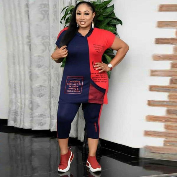 

plus size tracksuits two piece set africa clothes 2021 dashiki fashion striped letters suit trousers super elastic party for outfit, Black