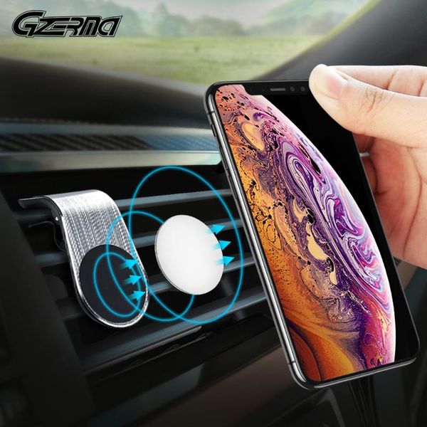 

universal air vent magnetic car phone holder stand for 12 11 pro xs max galaxy s20 cell gps mounts & holders