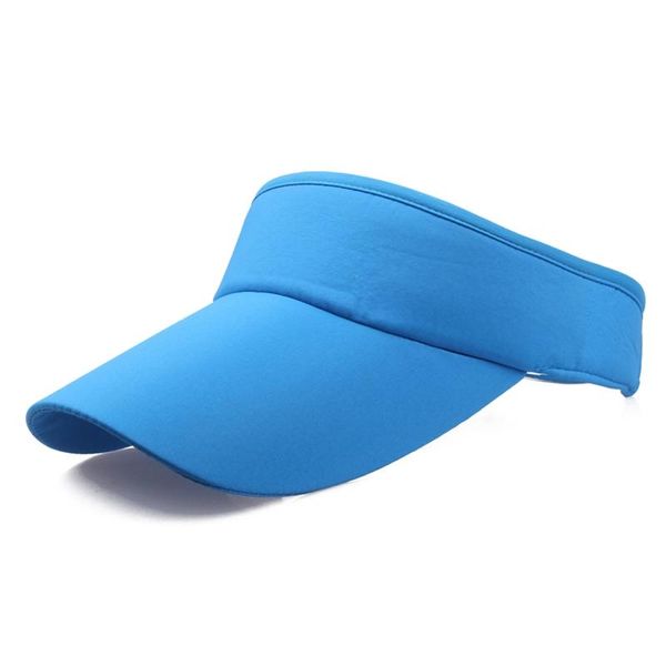 

Outdoor Sports Hat Tennis Caps Men Women Adjustable Sport Headband Classic Sun Visor Running Beach Wide Brim Hats, Blue;gray