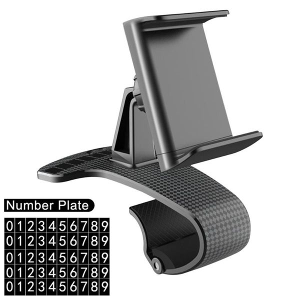

cell phone mounts & holders hud type car number plate solid 2 in 1 practical universal non slip mobile holder multifunction for 3.5-6.8 inch