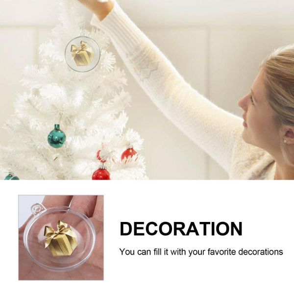 

party decoration 12pcs transparent wedding christmas hollow display for 4cm
