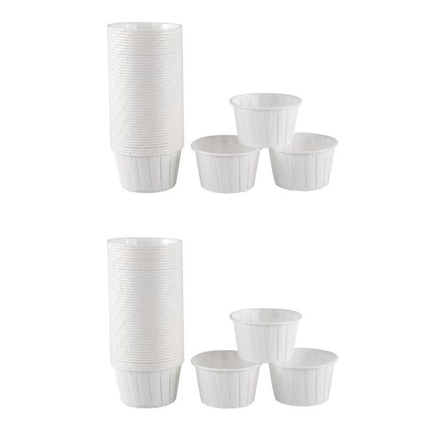 

baking & pastry tools 100x paper cup cake cupcake cases liners muffin dessert wedding party color:white