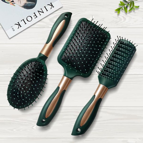 

hair brushes fashion detangling brush scalp massage comb for curly detangler hairbrush women men salon, Silver