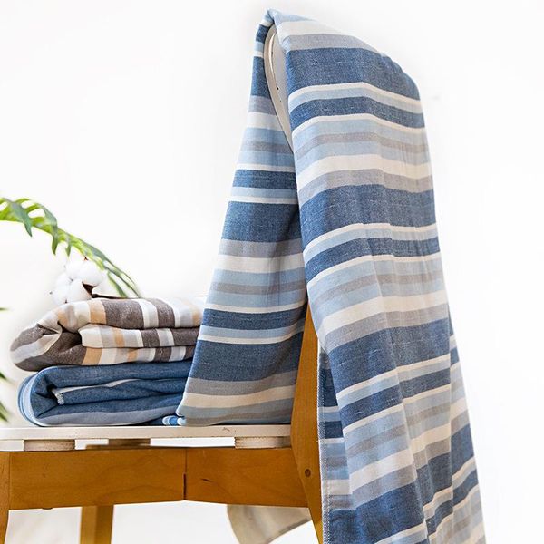 

towel striped gauze terry for both sides bath beach