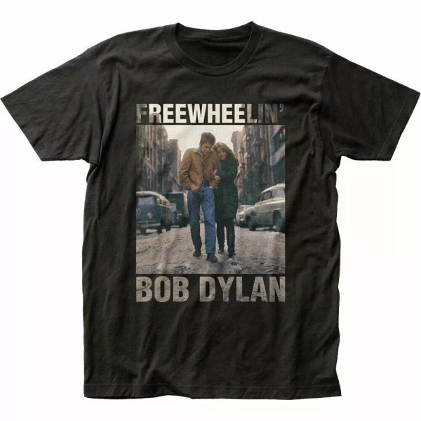 

bob dylan heelin t shirt mens licensed rock n roll band music tee new black, White;black