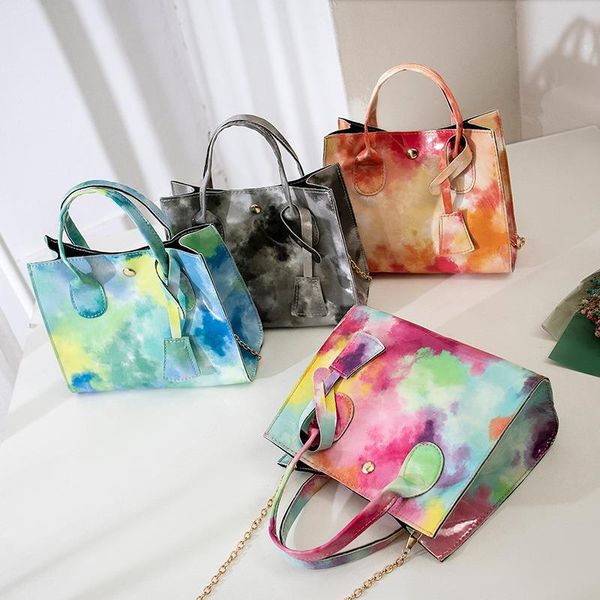 

fashion version color gradient 2021 small korean square personality hit portable bag messenger trend shoulder female uullk