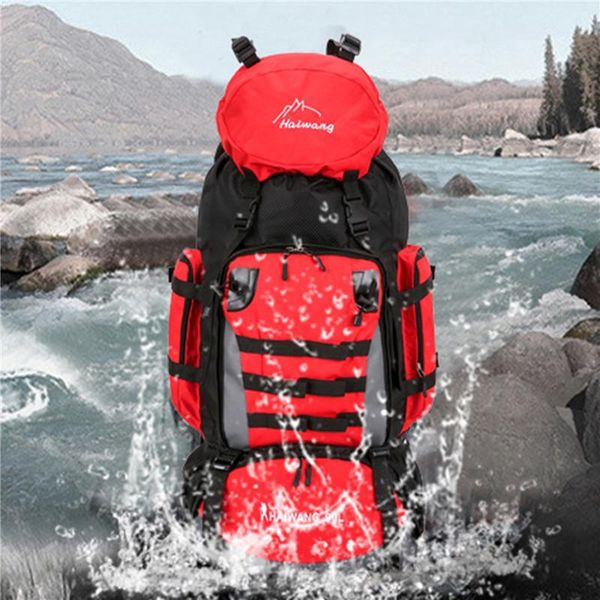 

backpack camping hiking large capacity mountaineering pack waterproof travel sport bag