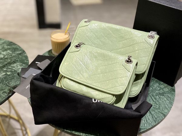 

women shoulder bag autumn new style fashion classic ladies crossbody bags high-quality solid leather green black white brown dark-grey