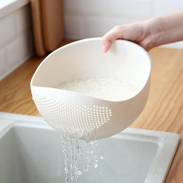 

storage bottles & jars kitchen rice washer sieve wash basin household fruit and vegetable basket drain