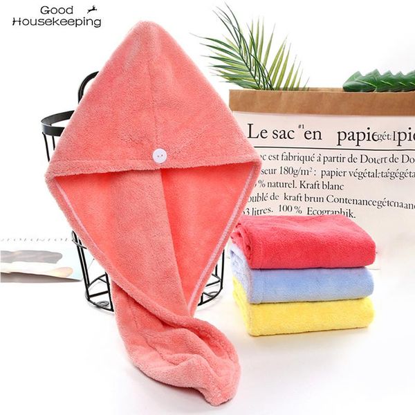 

towel hair turban cap super absorbent thicker microfiber bath women