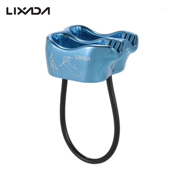 

lixada double slot atc belay rappel device outdoor rock climbing carabiners abseiling downhill safety ring equipment cords, slings and webbi