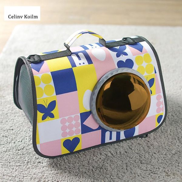 

duffel bags celinv koilm pet cat bag outing portable transparent one-shoulder backpack space dog carrying dag cage suppl