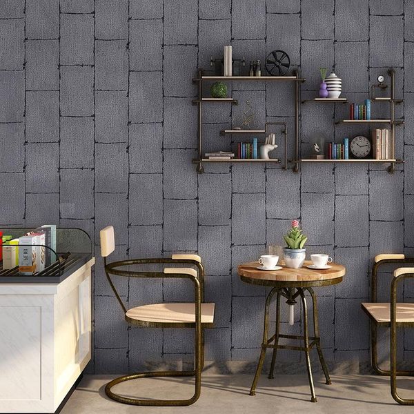 

wallpapers nordic ins grid for walls decor industrial grey yellow wallpaper waterproof dining room papel pintado de pared
