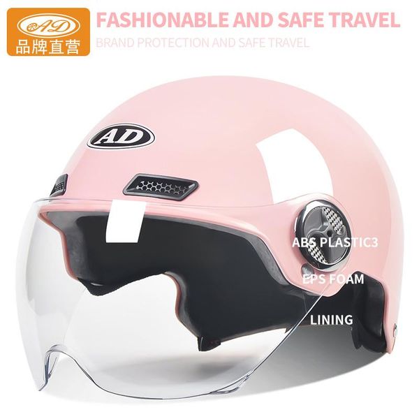 

motorcycle helmets ad retro helmet half face abs motorbike electric safety moto casque for women/men casco