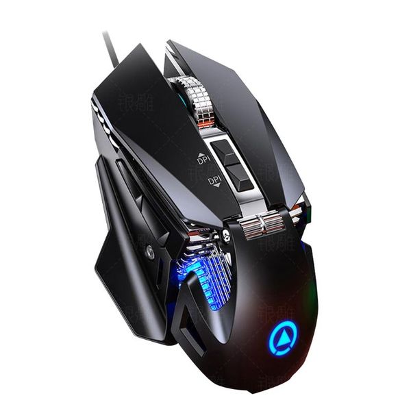

gaming mechanical wired mouse macro programming pressure glowing b95d mice