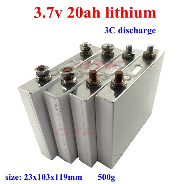 GTK 3,7 V 20 Ah Lithium-Li-Ionen-Akku 3,7 V 19 Ah Lipo-Zellen 3C 60 A Entladung für 12 V 24 V Ebike Roller RV EV Solarsystem Pack DIY