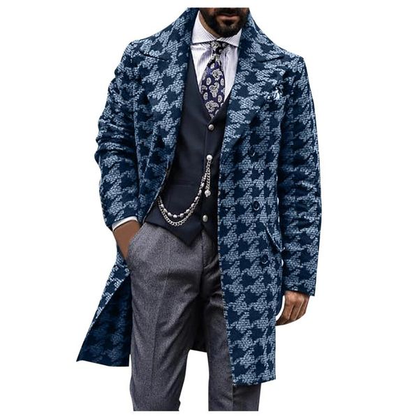 

men's jackets autumn&winter printed long sleeved turn-down collar trench coats men clothing leather jacket chaquetasjaqueta masculina, Black;brown