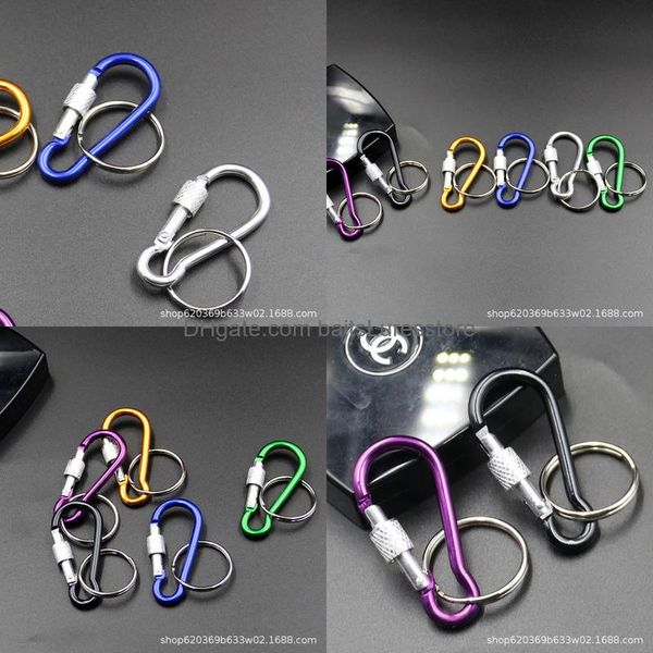 

carabiners keychains 75x36mm gourd shape aluminum alloy outdoor buckle water bottle mti-function gadgets baitsluresstore jlljiy