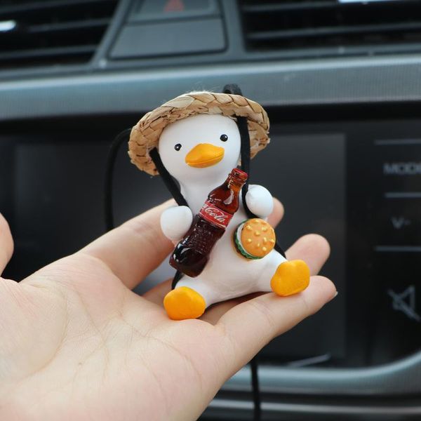 

interior decorations flying duck car cute art decor rearview mirror pendant swing decoration swinging