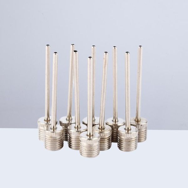 

bike pumps 12pcs air inflation needle inflating needles for sport balls basketball football soccor pump adaptor (silver)