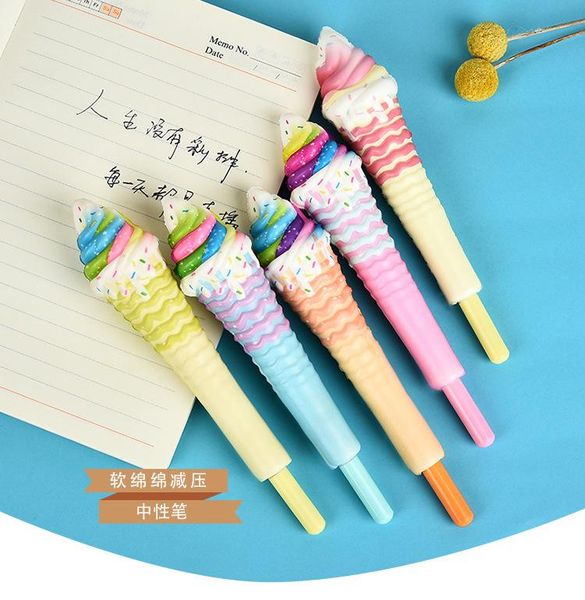 

gel pens ice cream decompression pen 20 pcs per set soft cute student creative stationery for