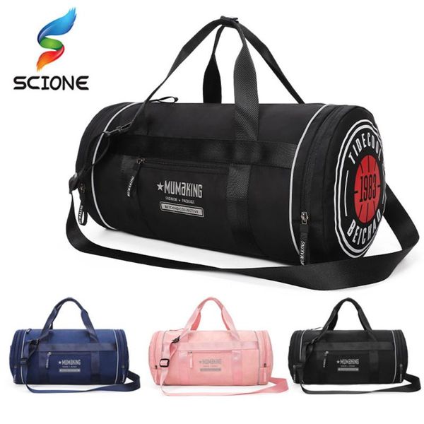 

men fitness bag waterproof gym sport women outdoor portable ultralight yoga sports dry water wet separation pack xa328y bags