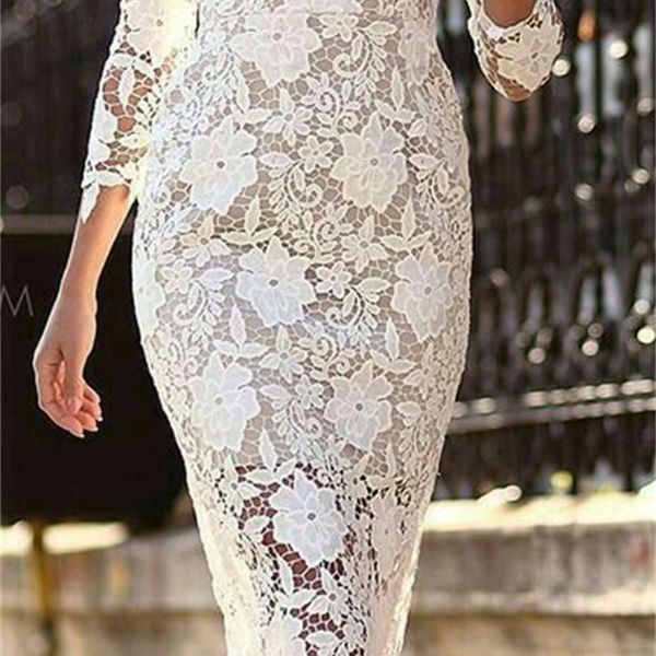 

dress women's lace long sleeve pencil skirt women s clothing, Black;gray