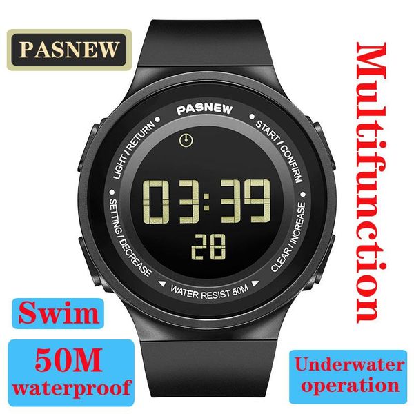 

watch men's waterproof fashion men and women digital outdoor sports electronic wristwatches, Slivery;brown