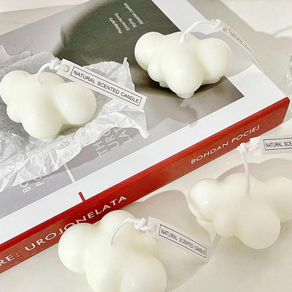 

candles soy wax candle cute little cube geometry smokeless oil for wedding home decor
