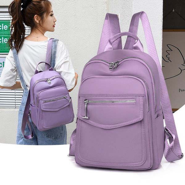 

bag backpack korean fashion oxford cloth leisure simple large capacity messenger, Black;red
