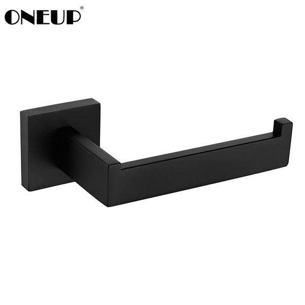 

bath accessory set oneup simple black oil bronze square toilet paper holder stainless steel wall mount base without cover bathroom accessori