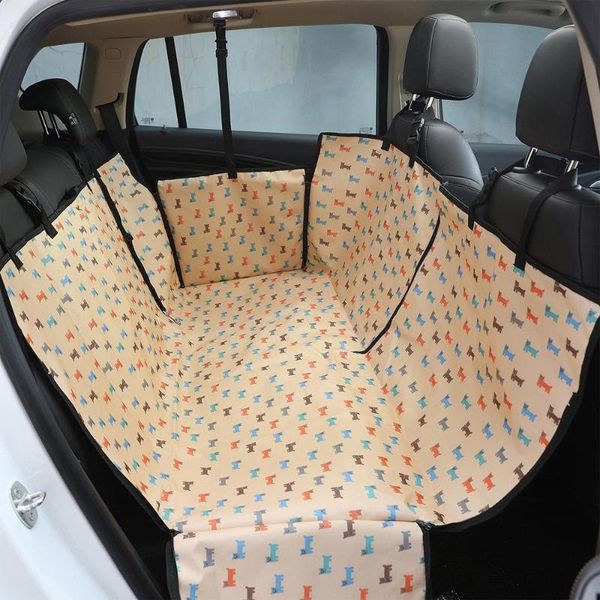 

dog car seat covers waterproof pet cover oxford carrier print rear back mat cushion protector hammock with zipper