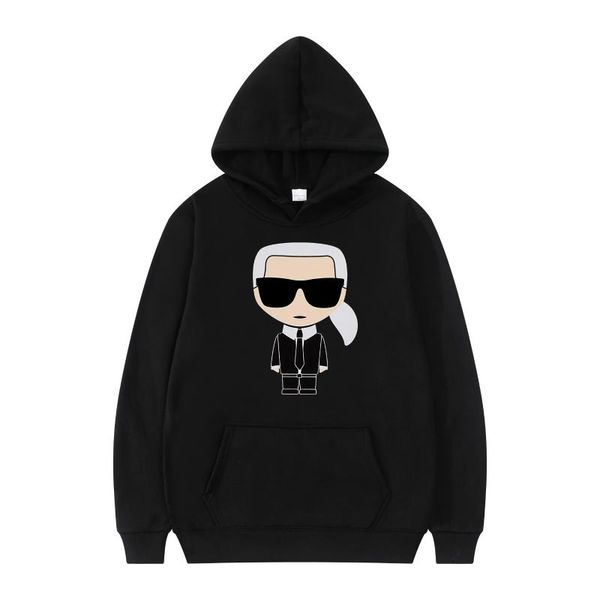 

men's hoodies & sweatshirts brand carl hoodie sweatshirt women's fall/winter fleece pullover fashion casual ho, Black