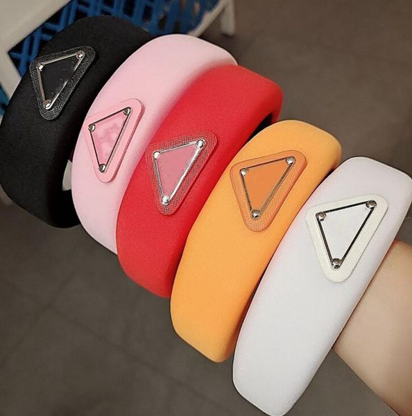 

luxury designer sponge headbands hair bands for women girl brand elastic letter p sports fitness head wrap, Silver