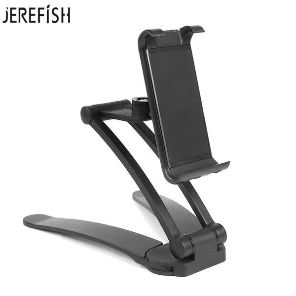 

cell phone mounts & holders jerefish universal adjustable 2 in 1 kitchen desk tablet mobile mount holder stand for 11-21 inch