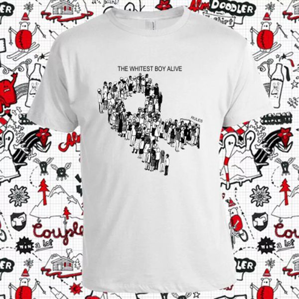 

New The Whitest Boy Alive Rules Men's White T-Shirt Size S - 3XL, White;black
