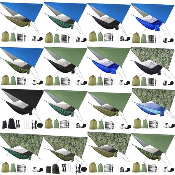

camp furniture camping net hammock tent with waterproof canopy awning netting set