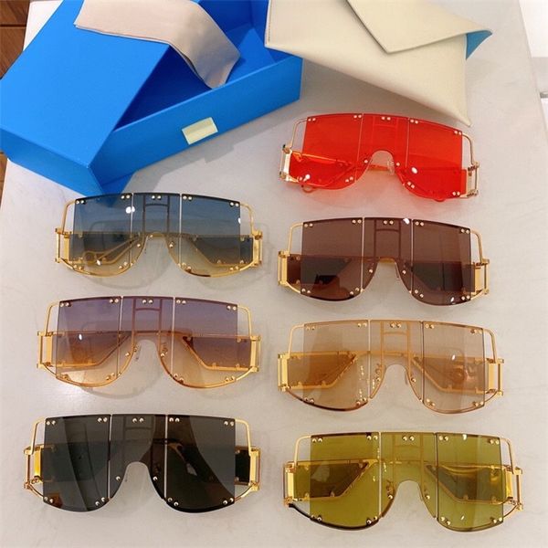 

trend conjoined gale glasses men's and women's show concave sunglasses anti ultraviolet sunglasses ft100103, White;black