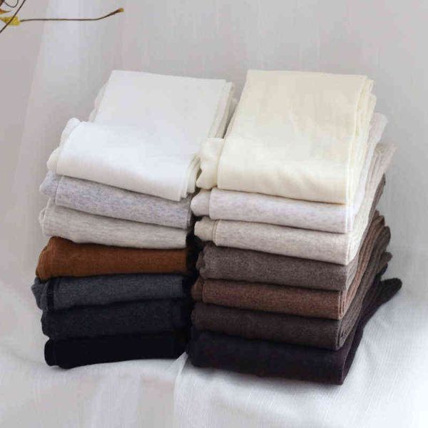 

winter cotton cashmere tights women autumn winter warm tights full foot female thick pure color sim pantyhose candy color cute y1130, Black;white