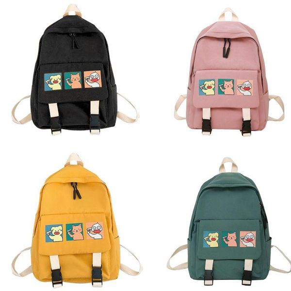 

backpack women nylon large capacity daypack travel bookbag teenagers girls cartoon schoolbag m2eb