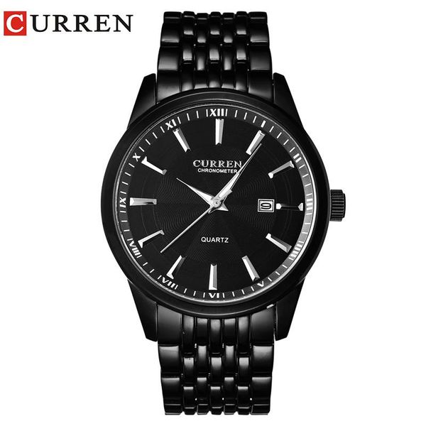 

wristwatches curren watches men business casual watch quartz relogio masculino8052, Slivery;brown