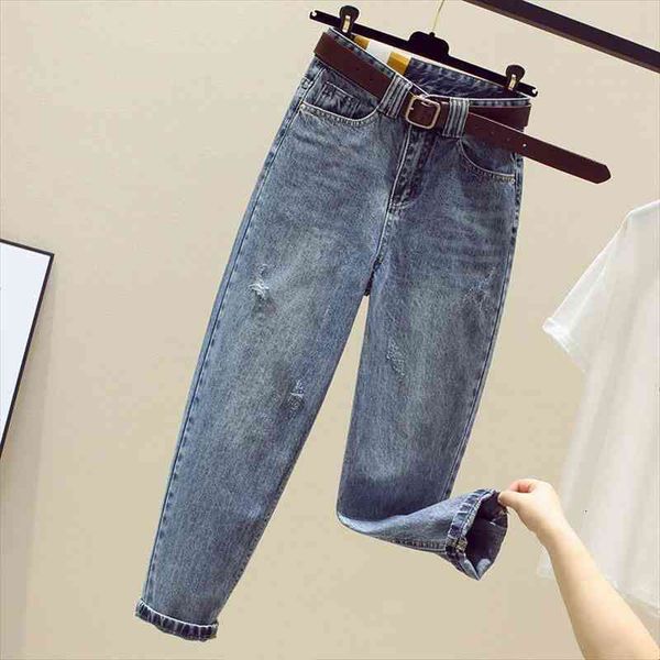 

woman jeans pants high waist autumn winter straight pants womens loose harlan pantalones vaqueros, Black;white