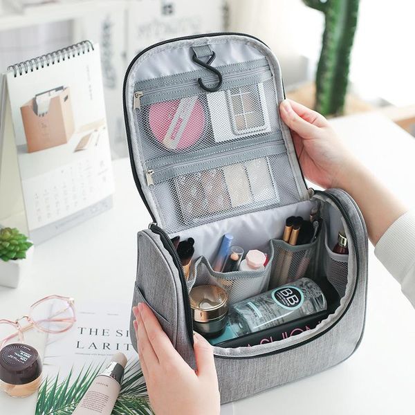 

cosmetic bags & cases men business bag hanging toiletry kit make up organizer makeup box travel wash storage pouch